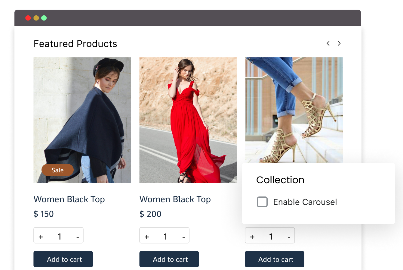 Show Featured collection