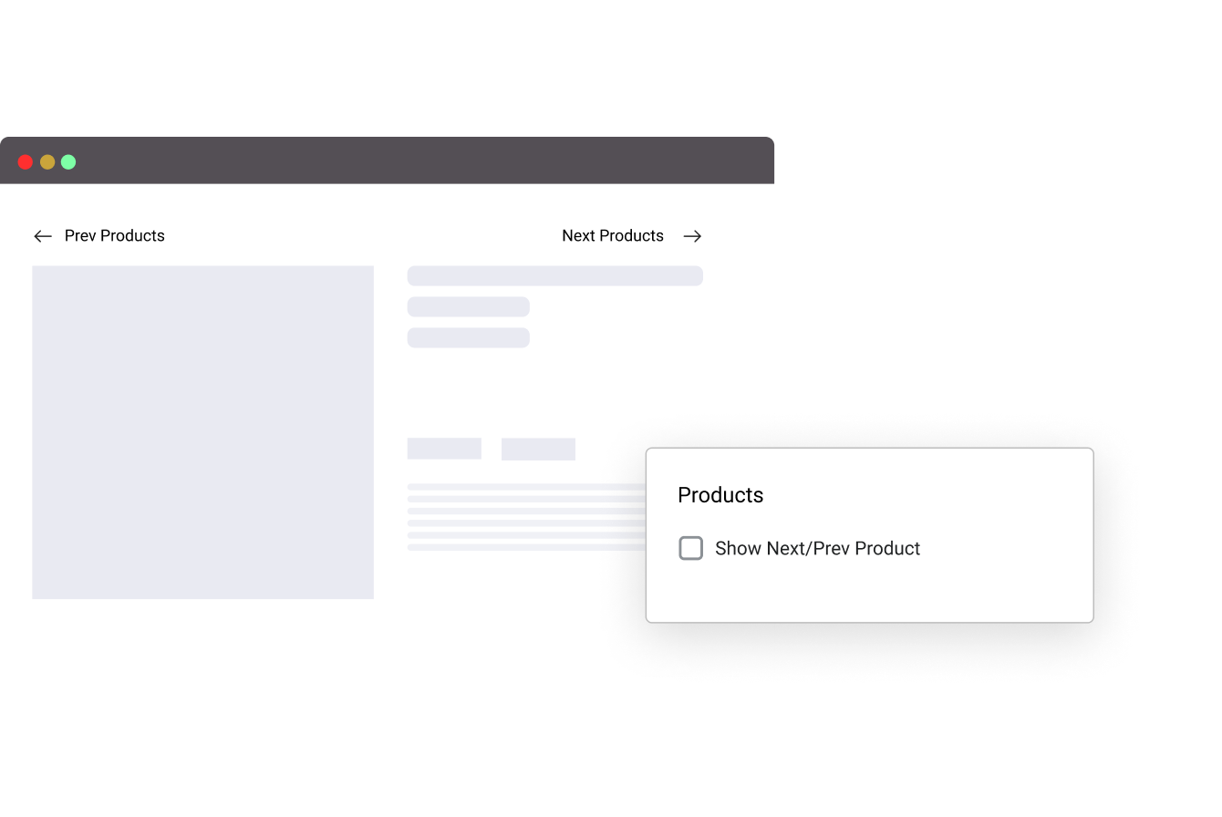 Show Next/Prev Product