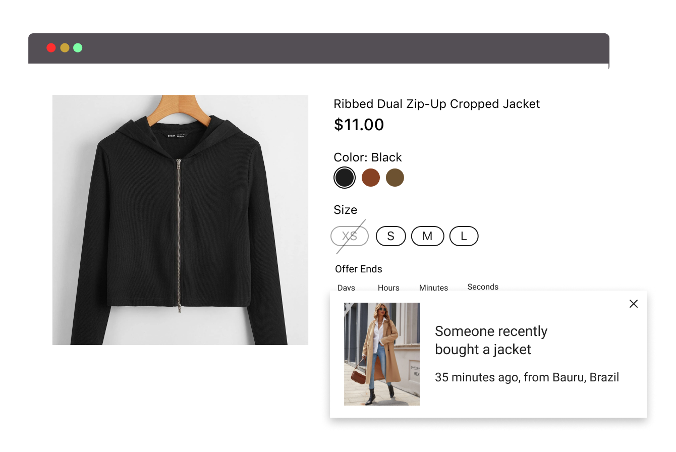 Increase Urgency with Social Proof