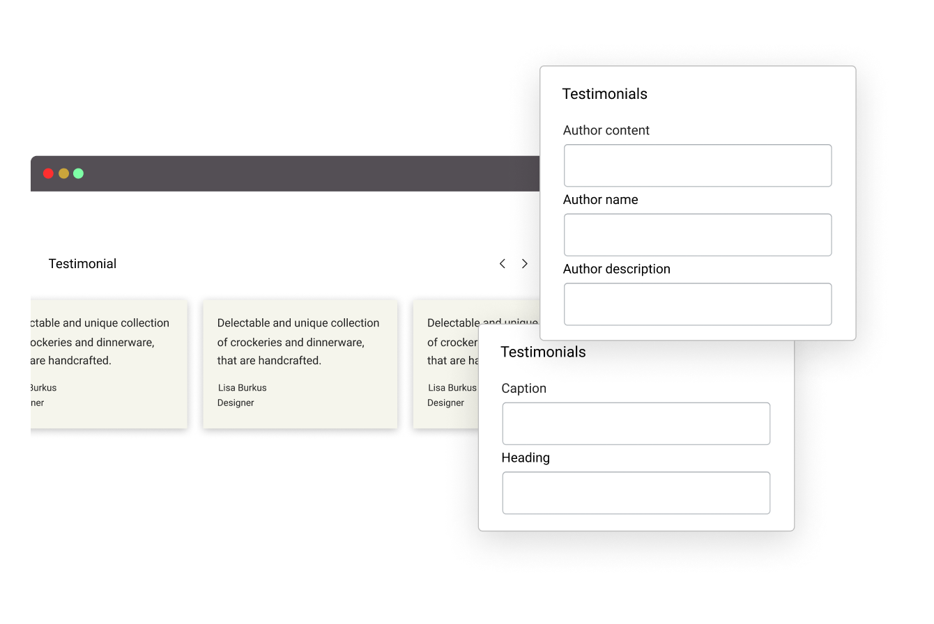 Get Testimonial Carousel section