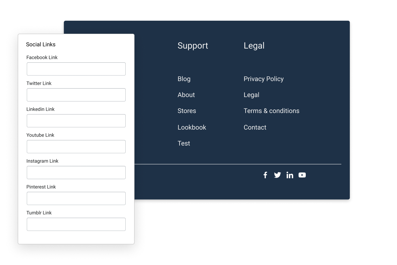 Add Social Icons On Footer
