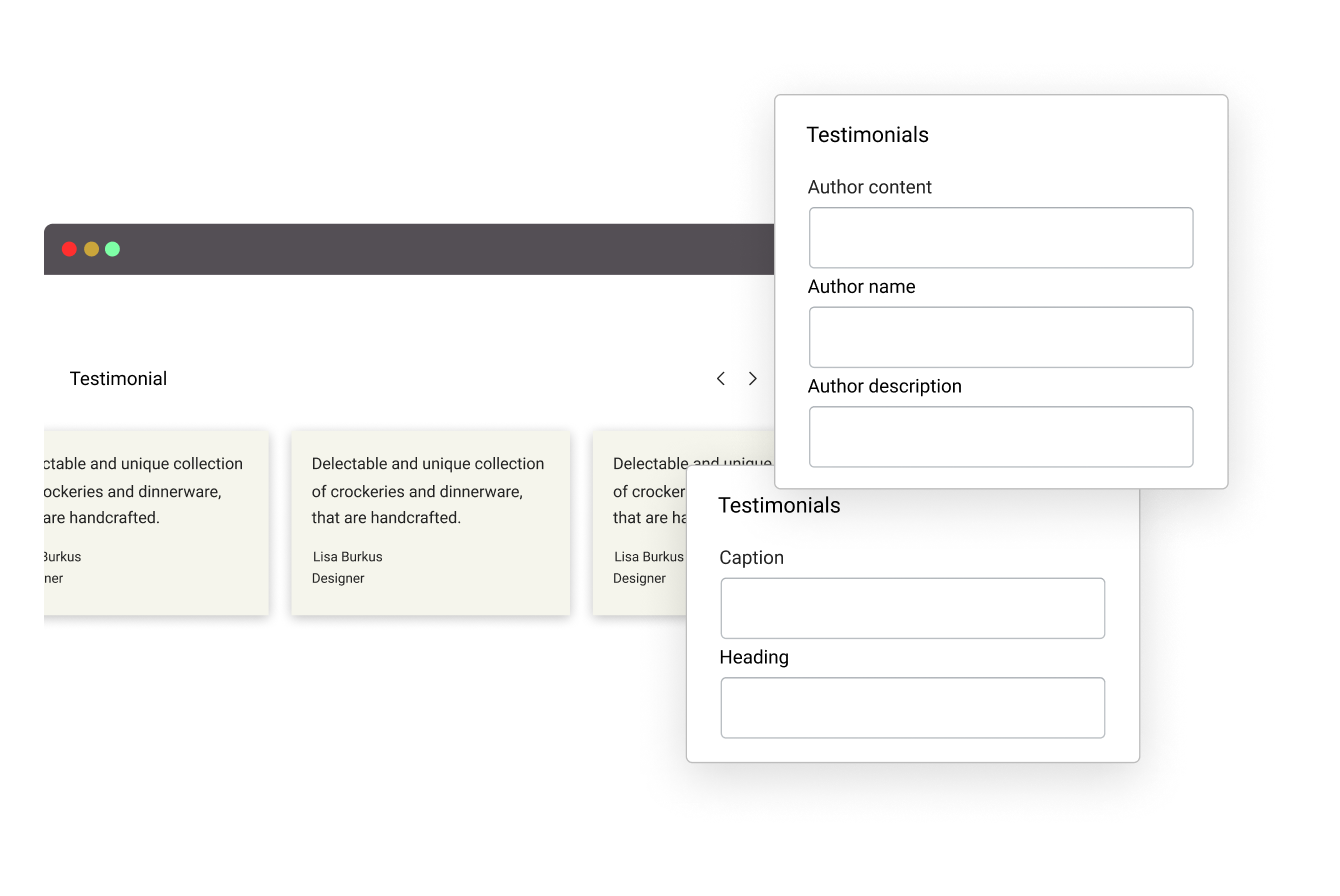 Get Testimonials section