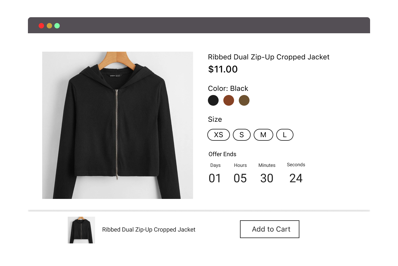 Add Floating "Add to Cart" Button