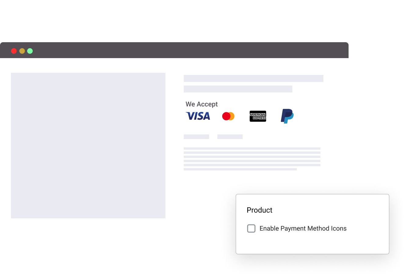 Show Custom Payment Method Icons
