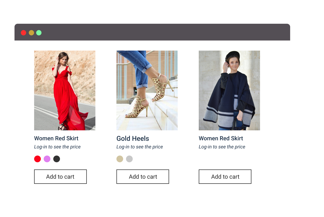 Hide prices for non-logged in visitors