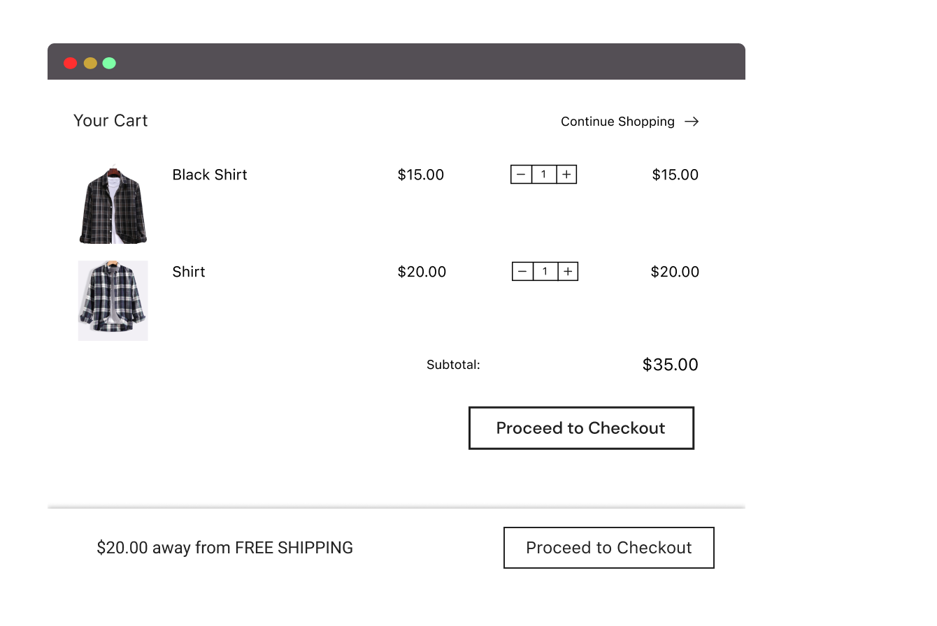 Get Customizable Free Shipping Bar